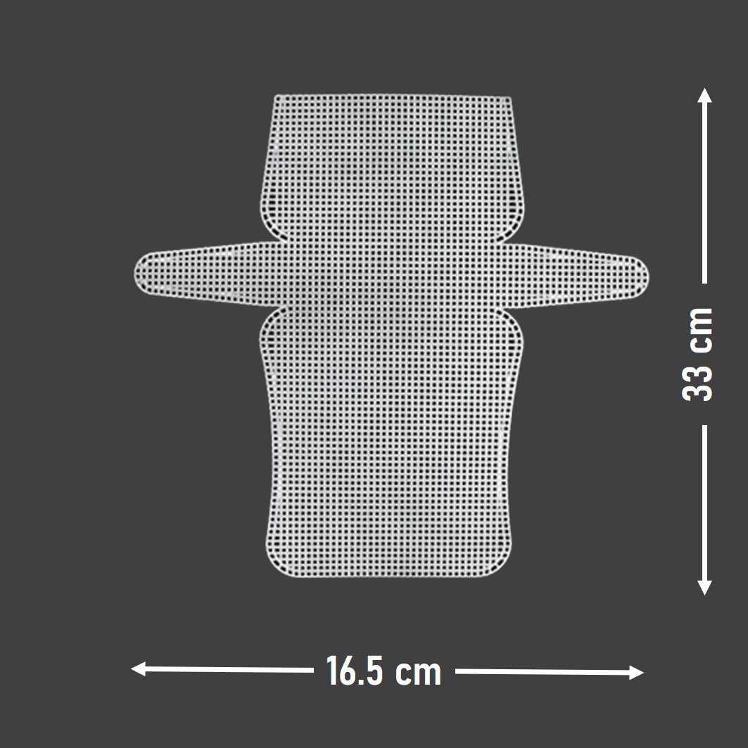 PLASTİK ÇANTA KANVAS 33x16.5cm