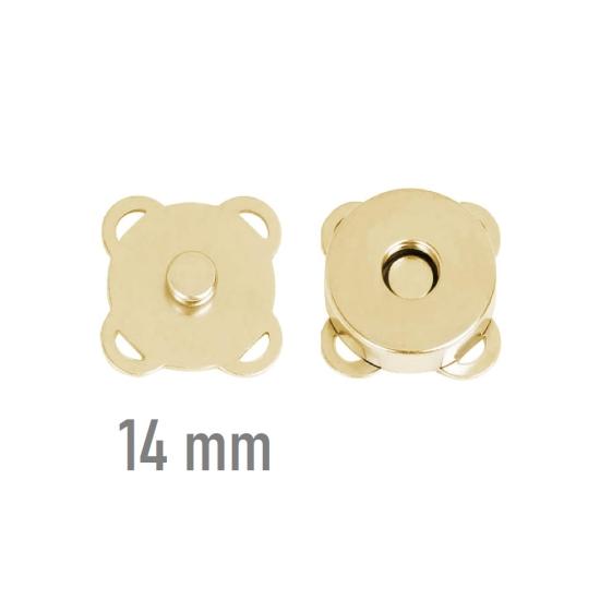14mm DİKMELİ MIKNATIS ÇITÇIT GOLD