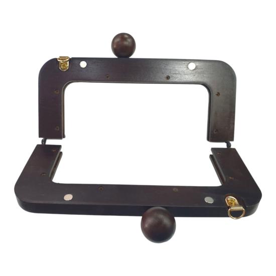 Ahşap Burs-01 [20cm Koyu Kahverengi]