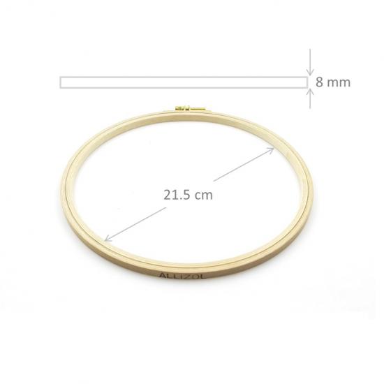 Vidalı Ahşap Kasnak 21.5 cm