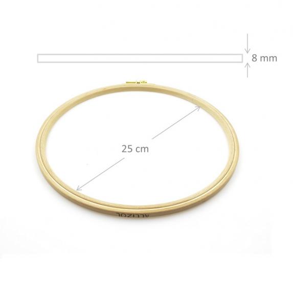 Vidalı Ahşap Kasnak 25 cm