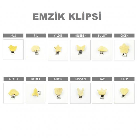 Ahşap Emzik Klipsi