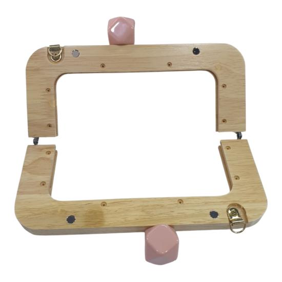 Ahşap Burs-08 [20cm Naturel-Pudra]