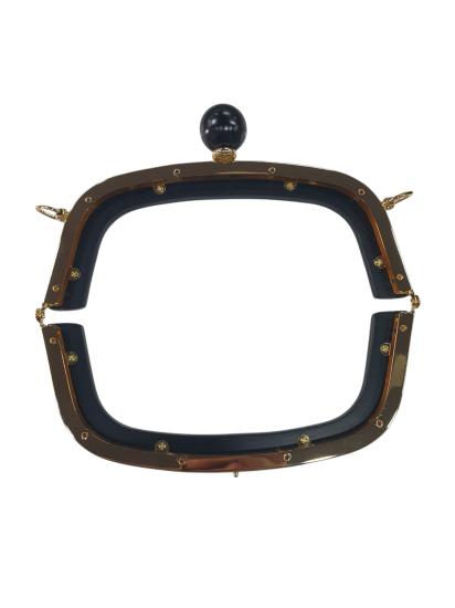 Ahşap Burs-13 [20cm Siyah-Gold]