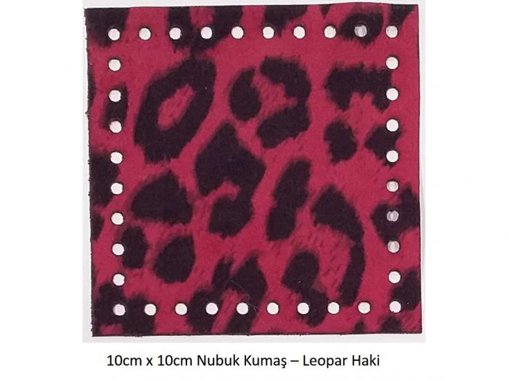 10cmx10cm ebatında hazır kesim nubuk kumaş