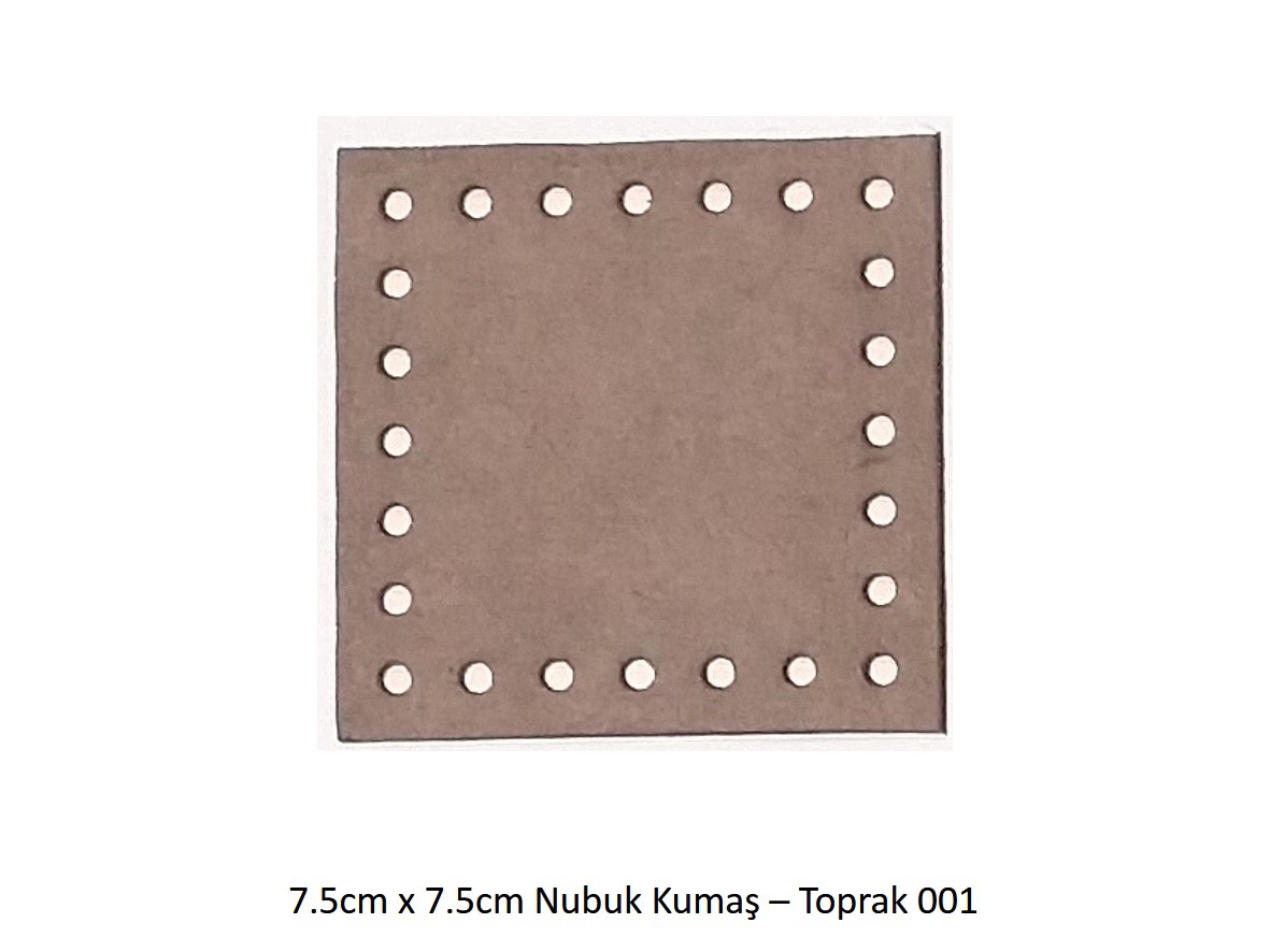 7.5x7.5 Nubuk Kumaş 001-Toprak