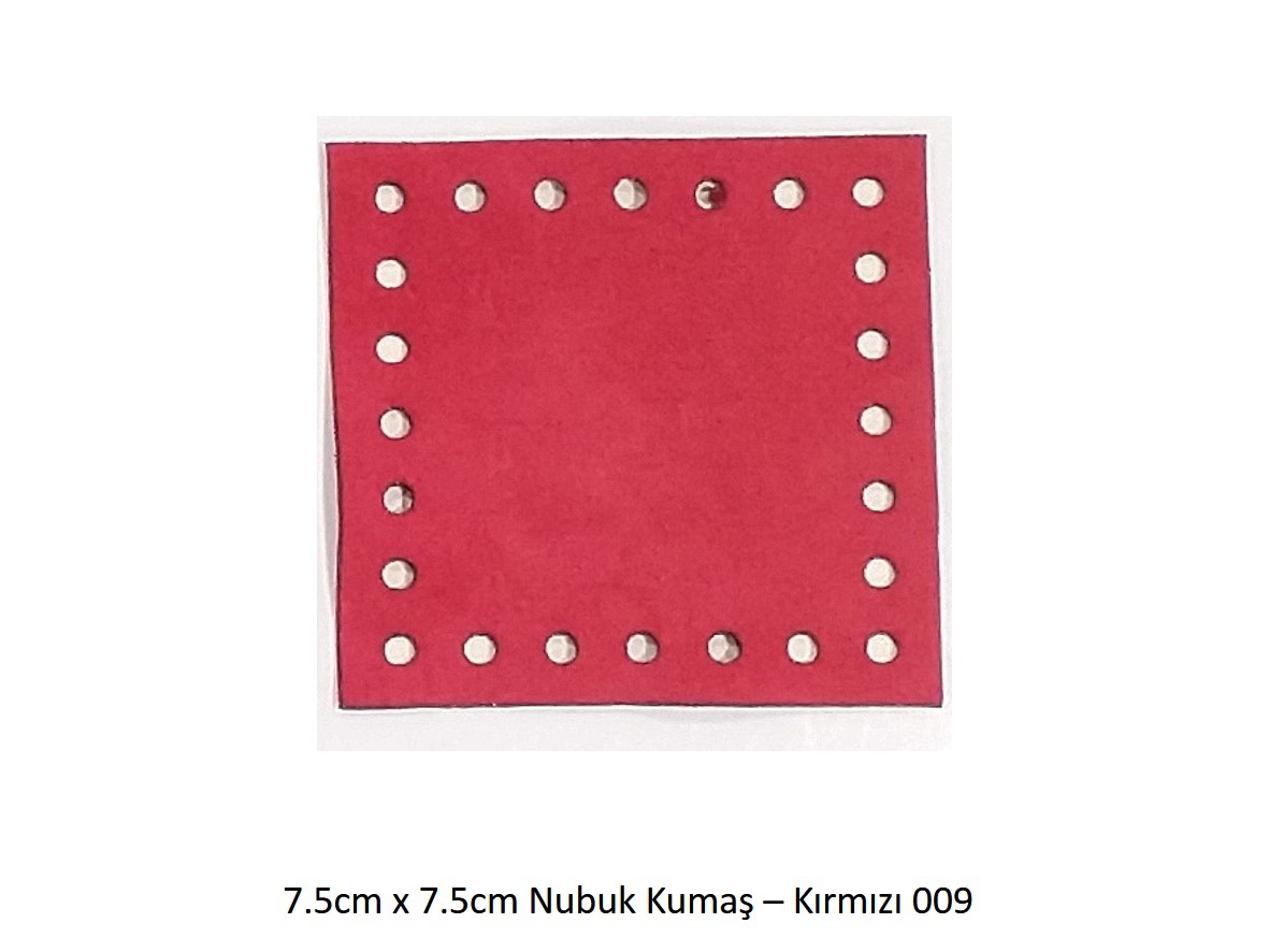 7.5x7.5 Nubuk Kumaş 009-Kırmızı