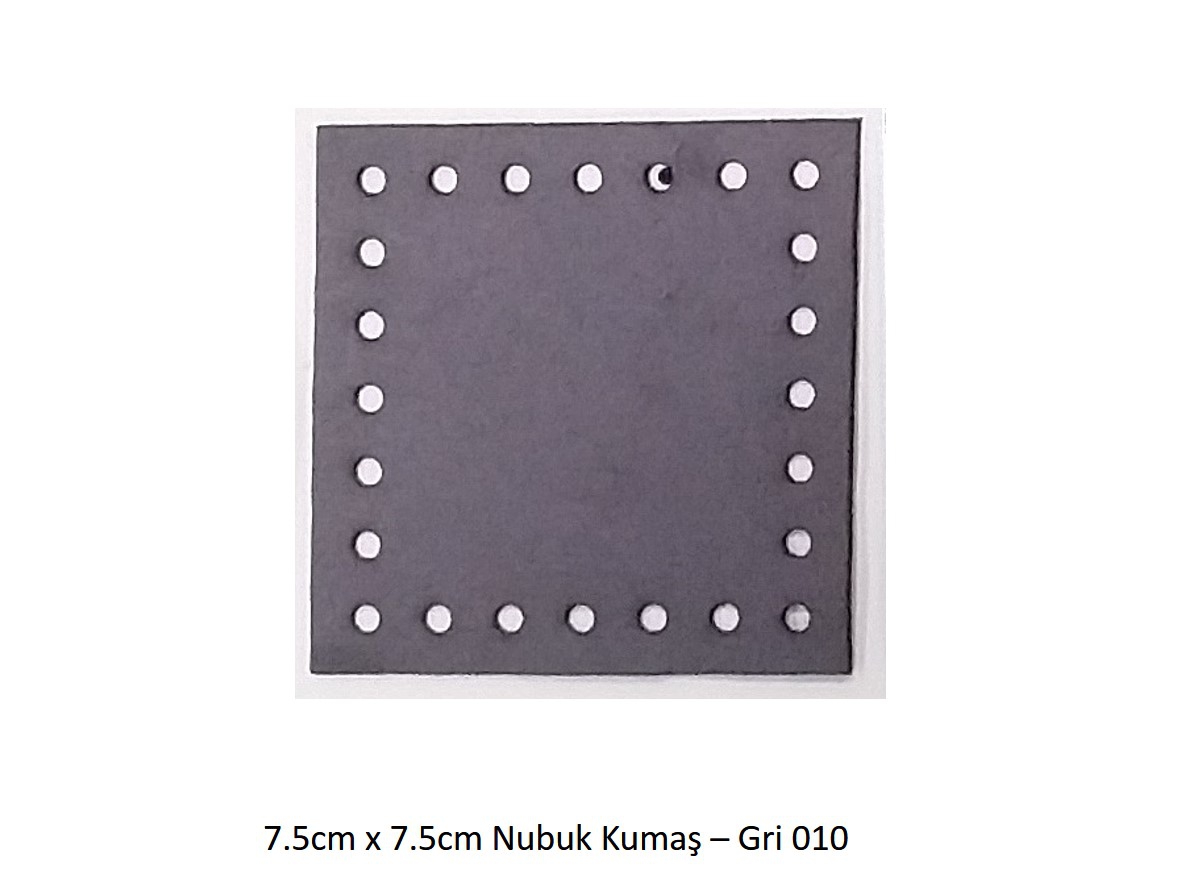 7.5x7.5 Nubuk Kumaş 010-Gri