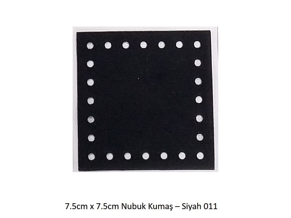 7.5x7.5 Nubuk Kumaş 011-Siyah