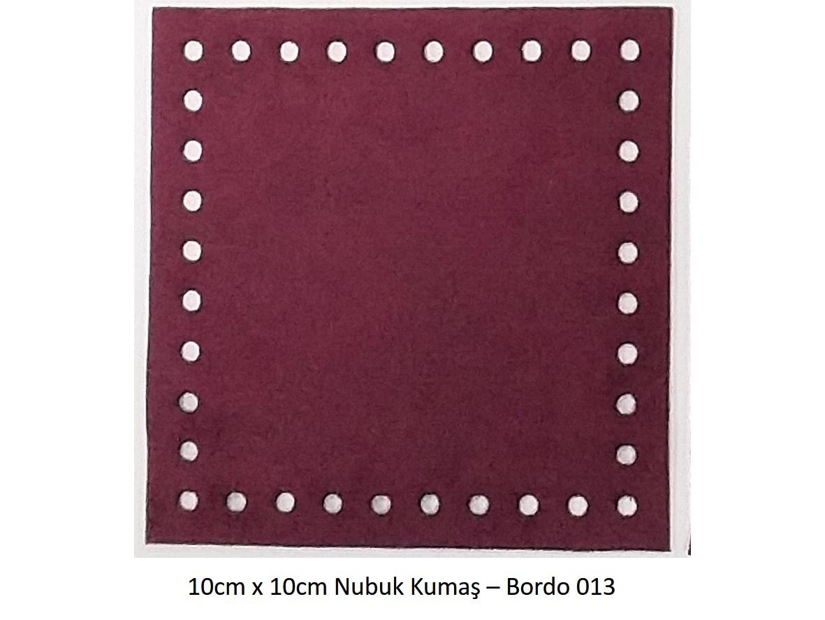 10x10 Nubuk Kumaş 013-Bordo