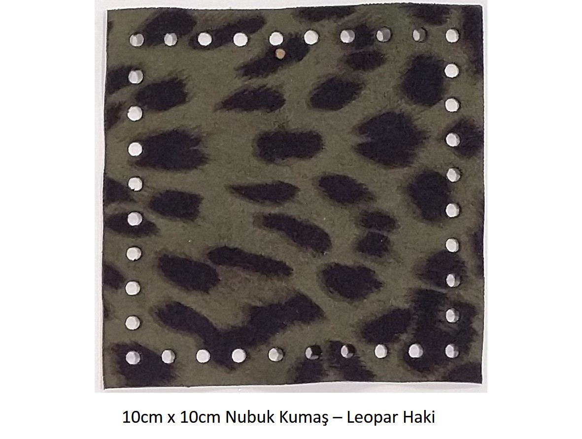 10x10 Nubuk Kumaş 803-Leopar Haki